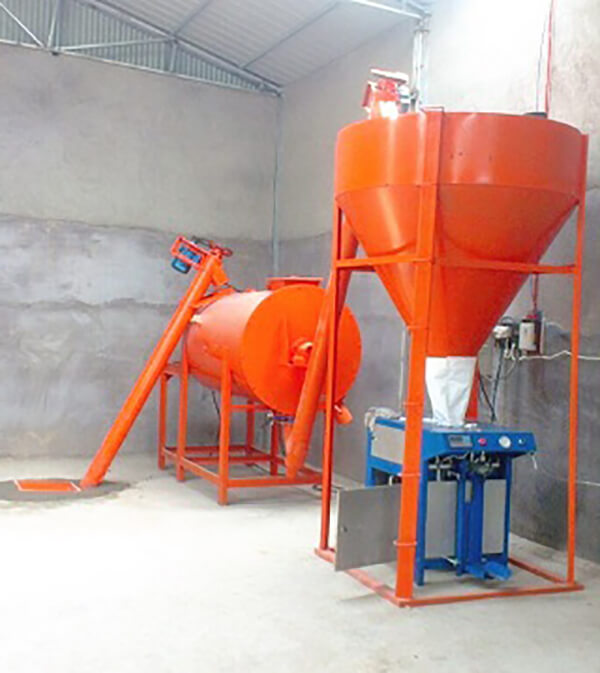 semi-auto dry mix mortar production line