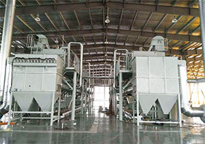 Dust collector of dry mortar production line