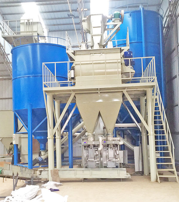 Full auto dry mortar production line