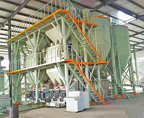 Dry mortar production line