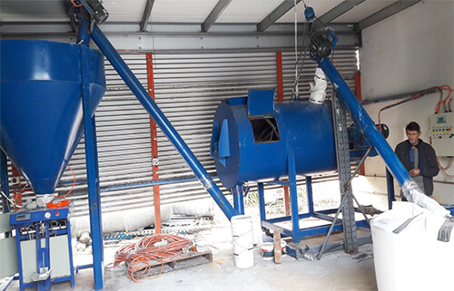 small dry mix mortar production line