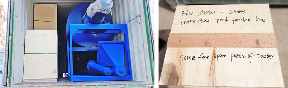 delivery of wall putty making machine