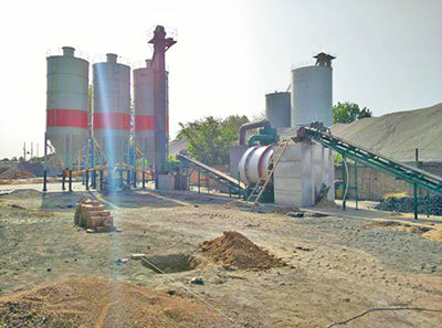 tile adhesive making machine with sand dryer