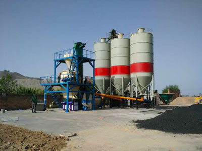tile adhesive making machine with sand dryer