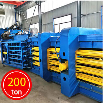 200ton horizontal baling press machine