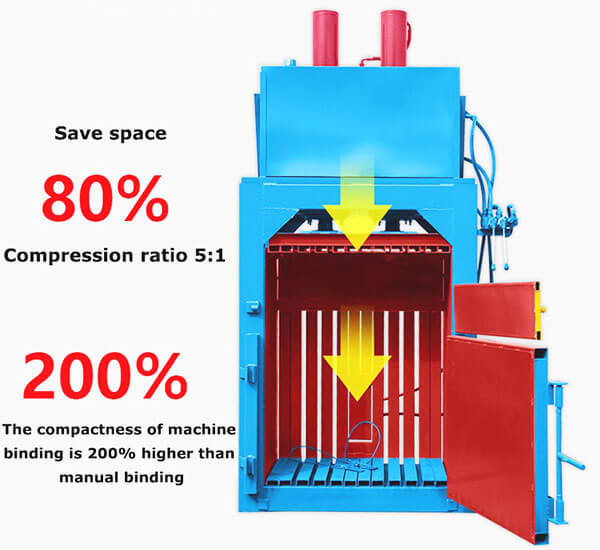 vertical baler machine