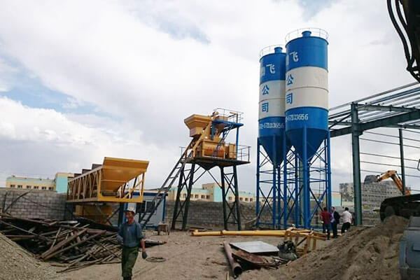 wet concrete batching plant