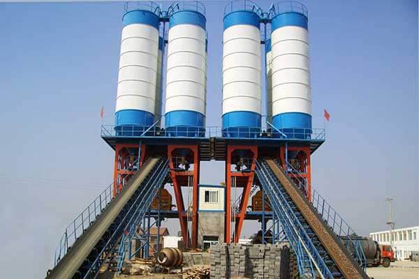 wet concrete batching plant