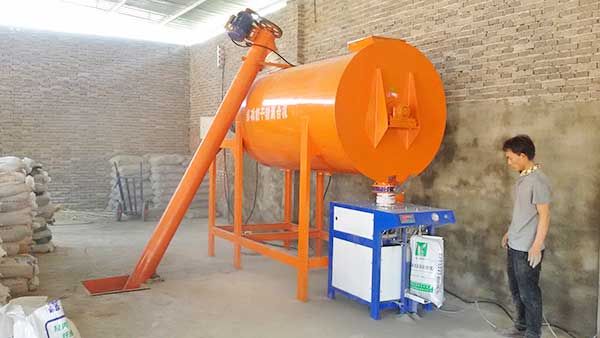 simple dry mix mortar productionline