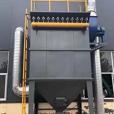 Dust collector for wall putty manufacturing machine