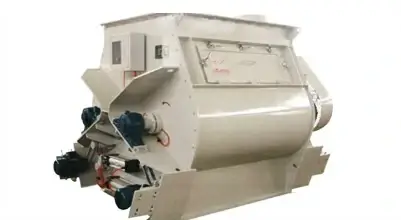 double shaft paddle mixer of ready mix plaster plant