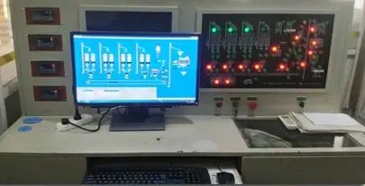 control system of ready mix plaster plant
