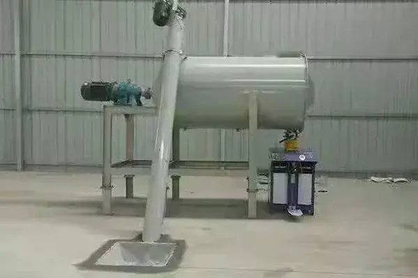 new dry mortar production line with ribbon mortar mixer