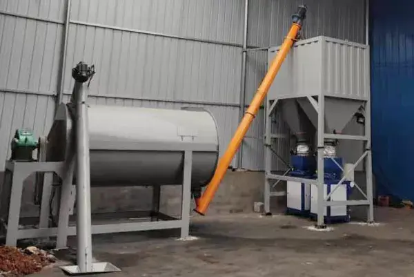 new dry mortar production line with ribbon mortar mixer