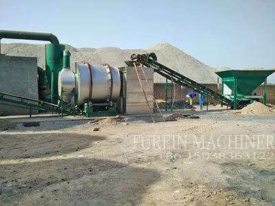 tile adhesive making machine with sand dryer