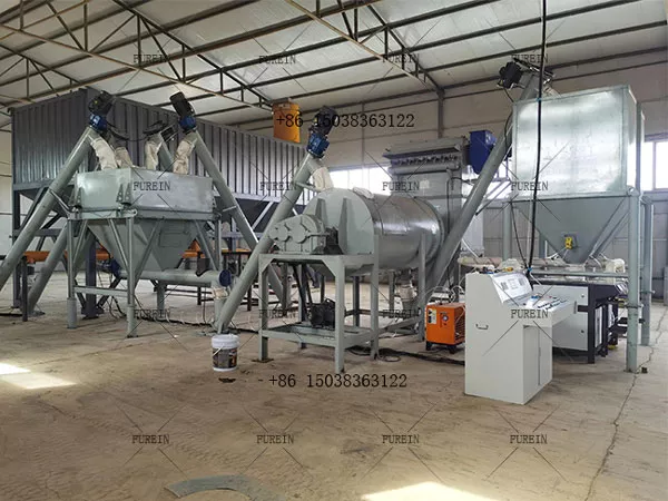 tile adhesive production line 6-8 t/h