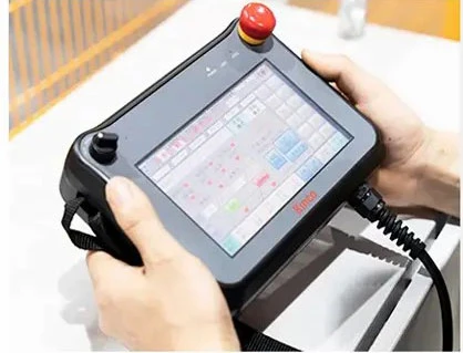 Teach pendant for single column palletizer Teach pendant for single column palletizer