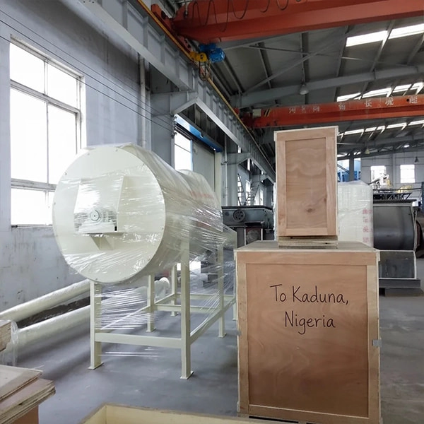 Small dry mortar production line equipment ship to Kaduna, Nigeria