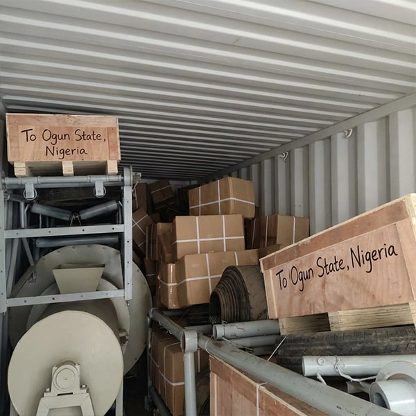 A set of sand drying line ship to Ogun State, Nigeria