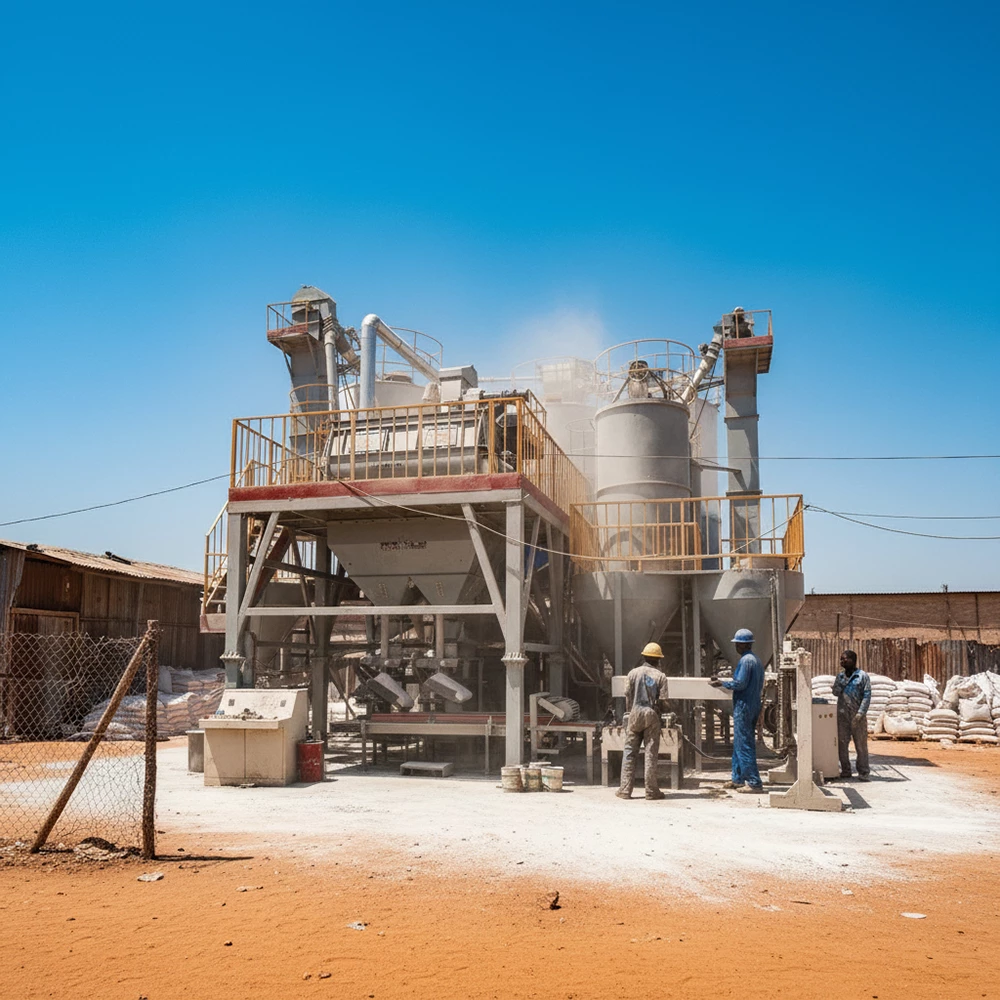Turnkey Solution for dry mortar production line in Nigeria