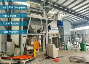 automated dry mortar plant installation site australia made by furein machinery