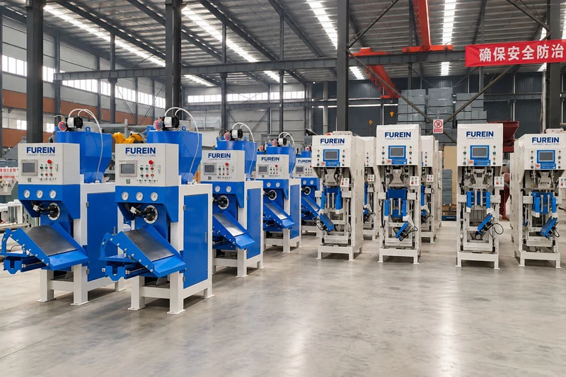 FUREIN dry mortar packing machine inventory in factory workshop dry mortar valve bag packing machine inventory at FUREIN factory
