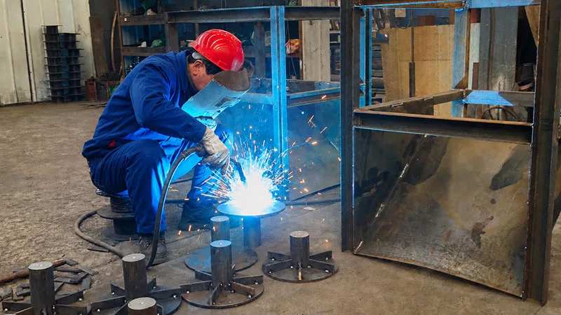 fabrication workshop of dry mix mortar plant