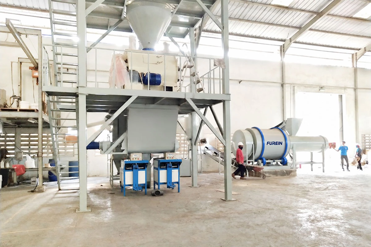 10-15 TPH multi-product dry mix mortar plant in Thailand