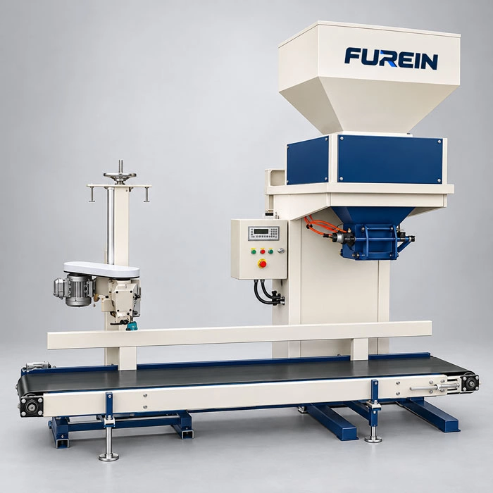 Упаковачная машына для пліткавага клею з адкрытым ротам Open-Mouth Bag Packing Machine for tile adhesive mortar