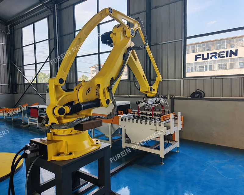 automatic robot palletizer for Tile adhesive manufacturing Plant